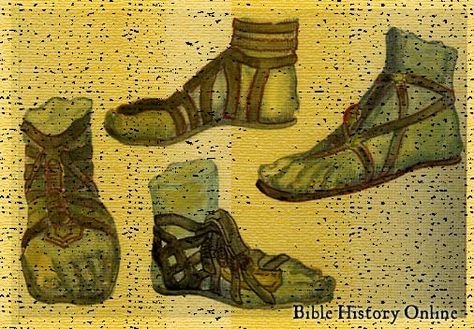 biblical sandals photos | Painted illustration of ancientsandals. Bible Costumes, Jewish Clothing, Art Sources, Bible Maps, Bible People, Nativity Costumes, Biblical History, Oldest Bible, Bible Mapping