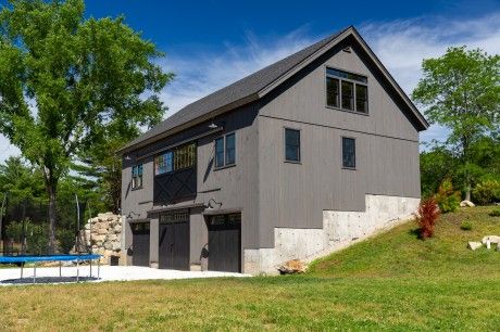 Gable Dormer, Roof Rafters, Barn With Living Quarters, Timber Frame Design, Mountain Dream Homes, Garage Builders, Bank Barn, Timber Frame Barn, Garage Guest House