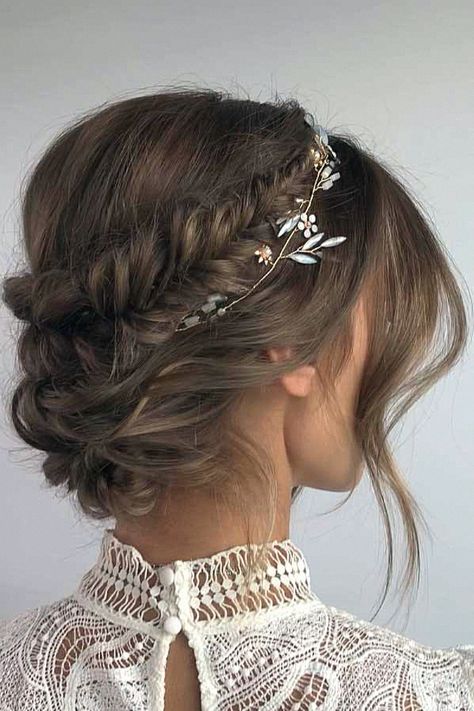 Pin one stunning hair idea for flowing locks. Updo With Pins, Ponytail Hairstyles With Flowers, Flowers In Ponytail, Wedding Updo With Flower Comb, Updo With Butterflies, Flowers Hairstyle, Horses With Flowers In Hair, Hairstyles Elegant, Halloween Hairstyles