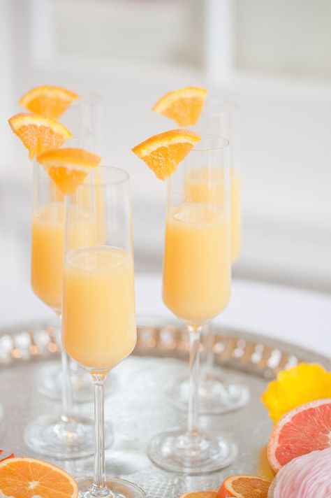 Citrus Inspired Bridal Brunch with Mimosas Cute Mimosa, Orange Mimosa, Citrus Themed Brunch, Mimosa Brunch Aesthetic, Orange Juice Mimosa, Lemon Themed Bridal Shower, Citrus Baby, Summer Party Themes, Wedding Shower Themes