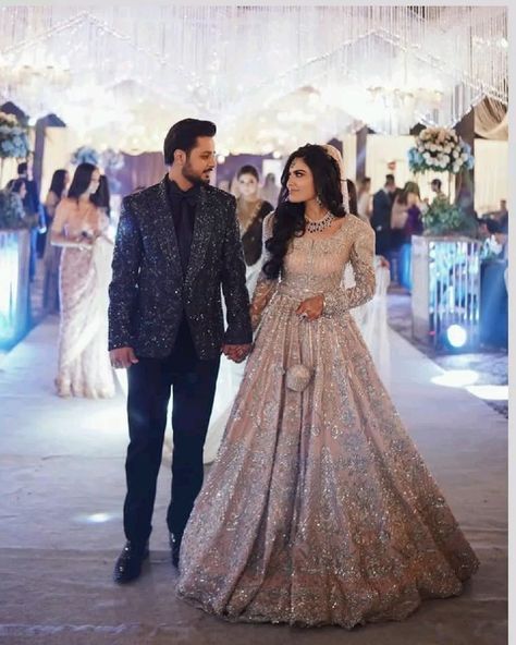 Reception Dress Bride Indian Gown, Sangeet Outfit Bridal Gown, Reception Couple Dress Indian, Reception Outfit For Bride Indian, Indian Wedding Reception Gowns, Reception Dress Bride Indian, Engagement Outfits Indian, Sangeet Outfit Bridal, Reception Outfit For Bride