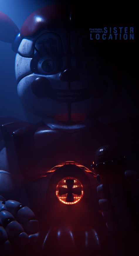 Sister Location Wallpaper, Location Wallpaper, Fnaf Theories, Foxy And Mangle, Fnaf 5, 3d Poster, Fnaf Freddy, Fnaf Sl, Fnaf Sister Location