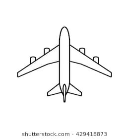 Black plane outline. Simple airplane line icon design Plane Doodle Airplane, How To Draw A Plane Easy, Plane Outline Tattoo, Plane Painting Easy, Airplane Outline Tattoo, Airplane Painting Easy, Easy Plane Drawing, Airplane Drawing Simple, Embroidery Airplane