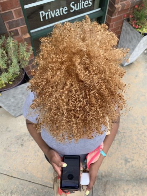 Ash Blonde 4c Natural Hair, Honey Blond Black Women, Honey Blond On Black Women Natural Hair, Sandy Brown Natural Hair, Light Blonde Hair Black Women, Natural Hair Dyed Blonde, Light Golden Blonde Hair On Black Women, Blonde Type 4 Natural Hair, 4c Blonde Natural Hair