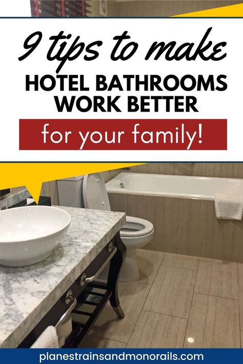 Hotel Hacks For Families, Family Hotel Room, Hotel Bathrooms, Hotel Hacks, Road Trip Destinations, Road Trip With Kids, Family Hotel, Hotel Bathroom, Hotel Stay