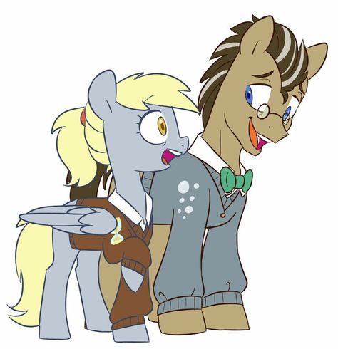 Mlp Doctor Whooves X Derpy, Dr Hooves X Derpy, Derpy X Dr Whooves, Derpy Hooves X Doctor Whooves, Doctor Hooves, Dr Whooves, Female Glasses, Mlp Ships, Doctor Whooves