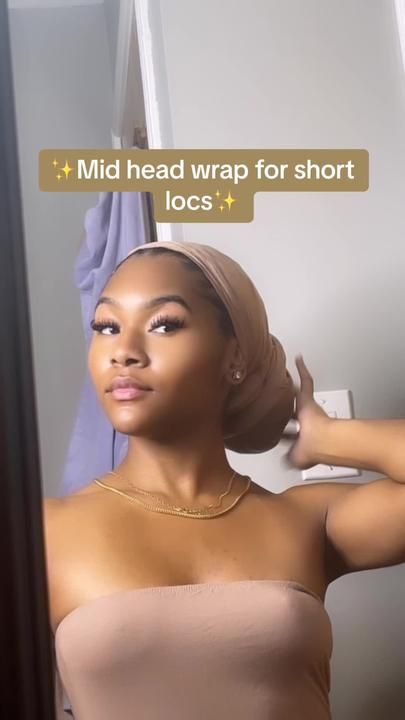 Hair Scarf Tutorial, Headwrap Hairstyles, African Hair Wrap, Short Locs, Headwrap Tutorial, Stile Hijab, Short Locs Hairstyles, Head Wrap Styles, Quick Natural Hair Styles