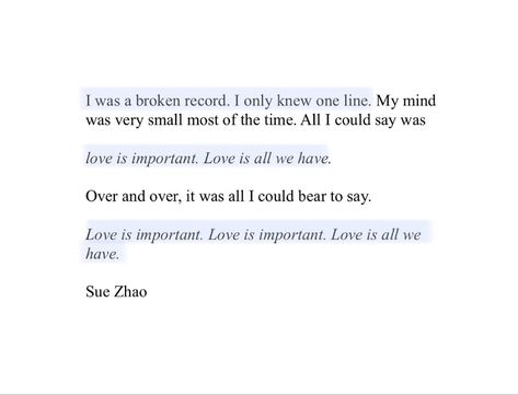 Sue Zhao, Cool Tumblr, Human Experience, Love Poems, Tumblr Posts, Personal Blog, Love Is All, Strawberries, Good Times