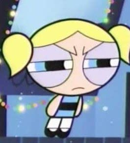 Bubbles Reaction Pics, Bubbles Ppg, Powerpuff Bubbles, Funny Stickman, Barbie Cartoon, Ppg And Rrb, Bts Group Picture, Powerpuff Girl, Quality Memes