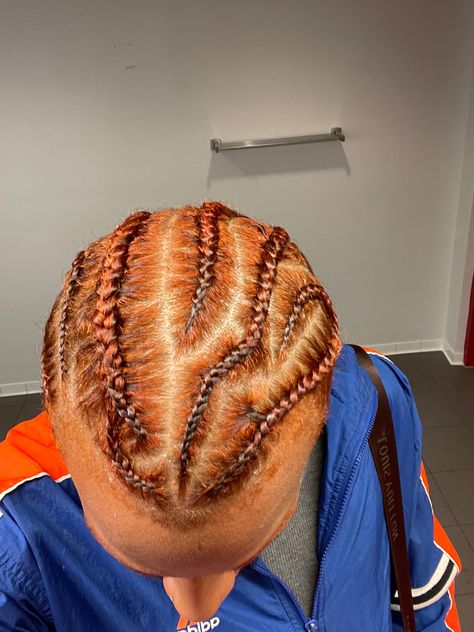 Cornrows Men, Braids Ginger, Black Boy Hairstyles, Ginger Braids, Ginger Hair Men, Bday Hair, Braid Styles For Men, Cornrow Hairstyles For Men, Y2k Aesthetic Fashion