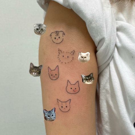 Acubi Tattoo, Tatoo Dog, Kule Ting, Funky Tattoos, Cute Tats, Cute Little Tattoos, Poke Tattoo, Dream Tattoos, 문신 디자인