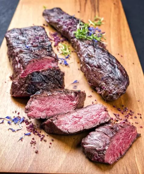 Venison Sous Vide, Sous Vide Elk Steak, Venison Ham Recipes, Venison Backstrap Marinade, Processing Venison, Venison Loin Recipes, Sous Vide Venison, Deer Tenderloin Recipes, Deer Backstrap Recipes