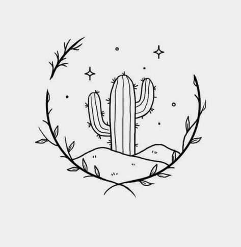 Cactus Tattoo Small, Desert Tattoo, Optical Illusion Tattoos, Illusion Tattoos, Minimal Tattoo Ideas, Optical Illusion Tattoo, Country Tattoos, Simple Tattoos For Guys, Cactus Tattoo