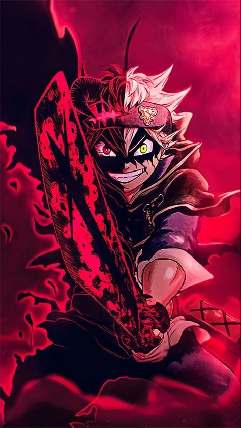 Asta Demon, Image Joker, Black Clover Asta, Demon Form, Anime Canvas Painting, Best Wallpaper Hd, Gato Anime, Recent Anime, Black Clover Manga