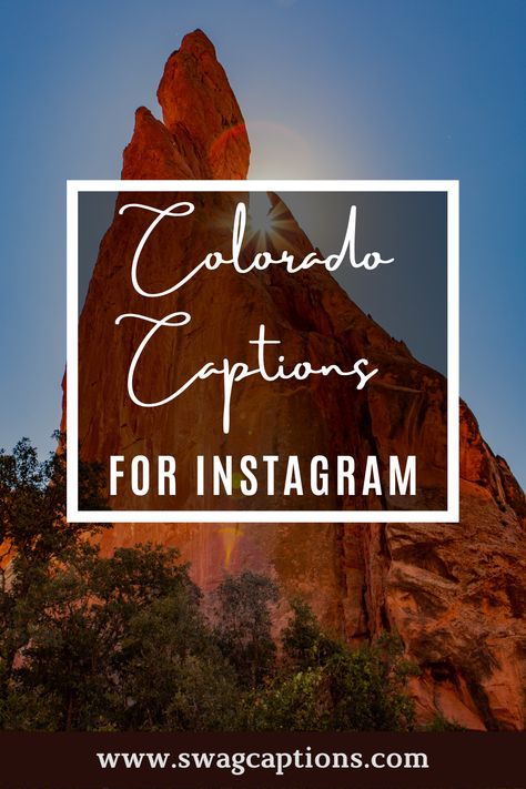 We've got the best captions and quotes for your Colorado-themed Instagram posts. Whether you're living in Colorado or just love to visit, these captions will help show off your state pride! #coloradocaptions #coloradoquotes #colorado #denver #coloradosprings #mountains #nature #coloradolife #denvercolorado #photography #california #travel #rockymountains #hiking #love #adventure #texas #art #usa #outdoors #boulder #explore #coloradogram #naturephotography #milehighcity #florida #newyork Colorado Instagram Captions, Arizona Quotes, Colorado Quotes, Lake Captions, Cute Insta Captions, Loveland Colorado, Colorado Lakes, Lake Quotes, Vacation Captions