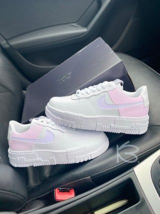 Trendy Nike Shoes, Af1 Pixel, Nike Shoes Air Force, Custom Made Shoes, Kawaii Shoes, Nike Air Shoes, Cute Nike Shoes, Cute Nikes, Aesthetic Shoes