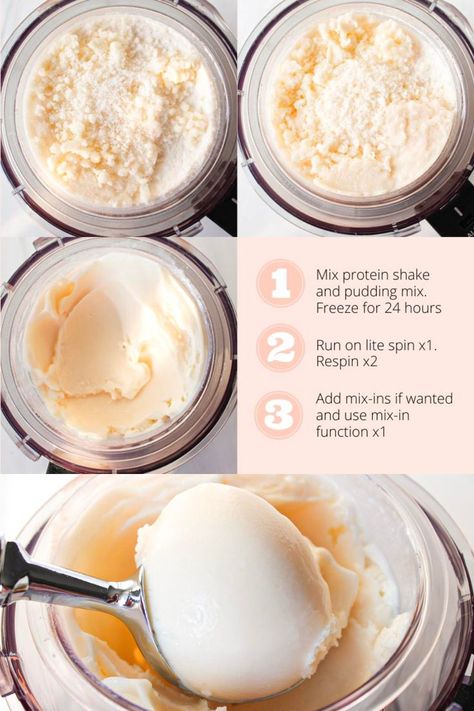 Did you know you can turn a fairlife protein shake into ice cream with some instant pudding mix? I think the best part about this ninja creami protein ice cream recipe is you only need two ingredients for this delicious treat! Creami Protein Ice Cream, Ice Cream Maker Recipes Healthy, Get More Protein, Protein Drink Recipes, Ninja Ice Cream Recipe, Healthy Baking Desserts, Protein Ice Cream Recipe, Paleo Ice Cream, Nutritious Desserts