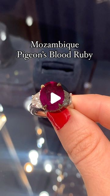 M.S. Rau Jewels on Instagram: "Breathtaking and rare, the center of this ring is a stunning 7.05-carat Mozambique ruby. The spellbinding gem is certified by the GemResearch Swisslabs (GRS) as being completely natural and unheated, a coveted rarity. Furthermore, the certification from the GRS includes an appendix note from the director, A. Peretti, that states that the ruby is reminiscent in color saturation of a “GRS-type pigeon blood ruby,” an illustrious distinction. Beautiful and bold, the striking deep red hue of this ruby is complemented by a diamond band with approximately 1.50 carat of dazzling white diamonds. Set in 18K yellow gold and platinum.

Visit our website for more info. Item No.31-7534

#msrau #rubyring #pigeonbloodruby #mozambiqueruby #ruby #unheatedruby #untreatedruby #u Mozambique Ruby, Blood Ruby, The Director, Gorgeous Jewelry, Ruby Ring, Diamond Band, Mozambique, White Diamonds, Rarity