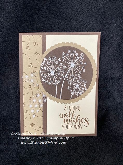 Dandelion Wishes, Dandelion Wish, Up Book, Card Tutorial, Stamping Up Cards, Get Well Cards, Penny Black, Card Sketches, Floral Cards