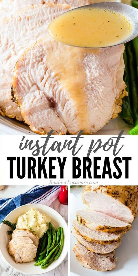 Instant Pot Turkey Breast, Pressure Cooker Turkey, Easy Easter Dinner, Instant Pot Turkey, Cooking Turkey Breast, Crockpot Turkey, Turkey Breast Recipe, Turkey Recipes Thanksgiving, Breast Recipe