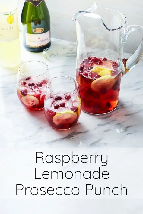 Who doesn't love a Prosecco cocktail? 3 Ingredients & it's gonna be love at first sip!⎮ Easy Prosecco Cocktails⎮ Prosecco Cocktails Limoncello⎮ Simple Prosecco Cocktails⎮ Raspberry Lemonade Cocktails ⎮ Sangria⎮ Summer Wine Cocktails #prosecco #roseallday #freakingdelish Prosseco Cocktails, Gallon Lemonade Recipe, Lemonade Prosecco Punch, Prosecco Recipes, Prosecco Cocktails Easy, Summer Wine Cocktails, Sangria Summer, Cheap Paleo Meals, Prosecco Punch