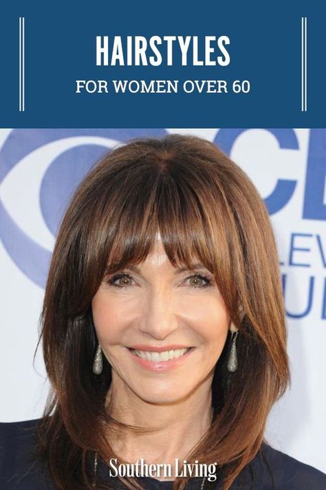 Bangs For Fine Hair Over 50, Medium Length Haircut Oval Face Bangs, Off Center Bangs, Shoulder Length Hairstyles For Women Over 50 Bangs, Bangs With Center Part, Layered Bangs Hairstyles Medium, Hairstyles For Medium Length Hair With Bangs Over 50, Hair Styles Mid Length Layers, Bob Haircuts For Women With Fine Hair