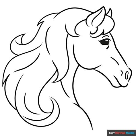 Free Horse Outline Coloring Page for Kids Horse Outline, Outline Pictures, Easy Drawing Guides, Drawing Guides, Free Horses, Popular Cartoons, Kids Print, Coloring Sheets For Kids, Easy Coloring Pages