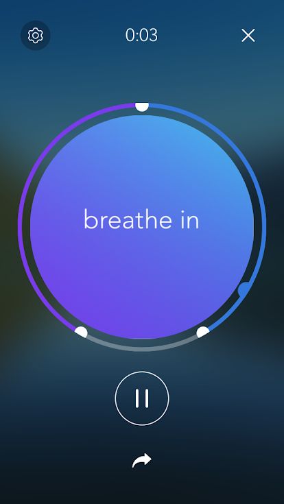 Calm App - Breathe exercise UI Breathe Exercise, Meditation Wallpaper, Task App, Creative Home Decor Ideas, Sleep App, Mindfulness App, Brand Moodboard, Calm App, Meditation App