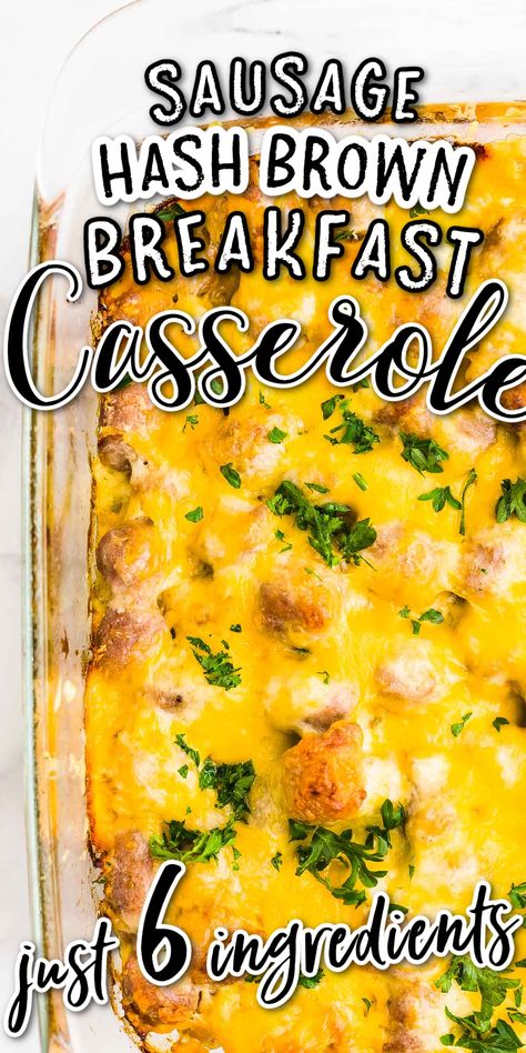 Sausage Hash Brown Casserole combines the biggest breakfast flavors into a delicious and easy-to-make breakfast dish. Christmas Morning Casserole | Easy Sausage and Hash Brown Casserole #cheerfulcook #breakfastcasserole #hashbrowncasserole #easycasserole Sausage And Hash Brown Casserole, Egg Casserole Recipes With Hashbrowns And Sausage, Link Sausage Recipes Breakfast Casserole, Has Brown Casserole Breakfast, Hash Brown And Sausage Casserole, Hashbrown Egg Casserole Easy, Breakfast Hash Brown Casserole, Hash Brown Patty Casserole, Hash Brown Sausage Casserole