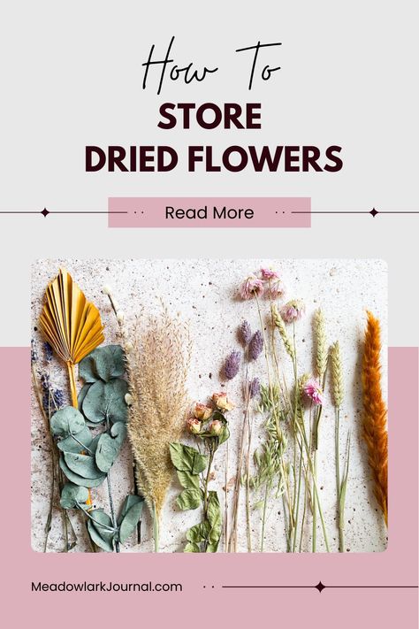 how to store dried flowers Storing Dried Flowers, Dried Flower Storage, How To Store Dried Flowers, How To Dry Flowers And Keep Color, What To Do With Dried Flowers, Store Dried Flowers, Microwave Flower Press, Herbal Crafts, Dried Flowers Crafts