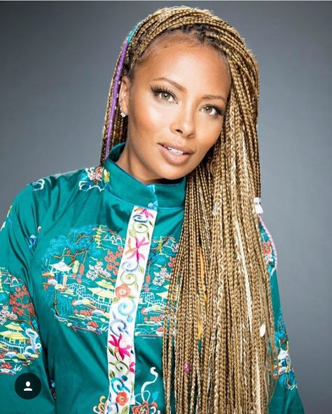 Eva Marcille Eva Marcille Braids, Short Haircuts Black Hair, Mommy Hair, Eva Marcille, Teenage Hairstyles, Blonde Box Braids, Thick Hair Cuts, Brown Curly Hair, Girls Short Haircuts