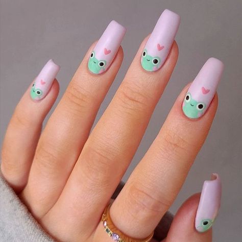 Nail Art Dessin, Animal Nail Designs, Animal Print Nails Art, Pastel Nails Designs, Animal Nail Art, Funky Nail Art, Cute Simple Nails, Coffin Press On Nails, Animal Nails