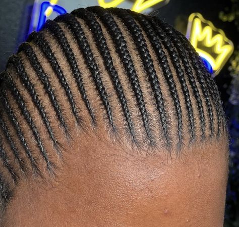 Small Braids For Black Women Natural, Small All Back Cornrows Hairstyles, Very Small Cornrows, Tiny Conrows Lines For Black Women, Small Conrows Lines, All Back Conrow Braids Small, Small Straightback Cornrows Braids, Conrows Lines Straight Back, Small Cornrows On Natural Hair