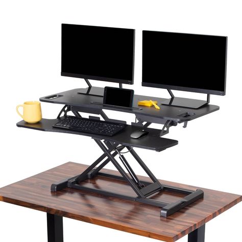 Standing Desk Attachment, Corner Standing Desk, Computer Stand For Desk, Best Standing Desk, Desk Converter, Desk With Keyboard Tray, Desk Riser, Standing Desk Office, Standing Desk Converter