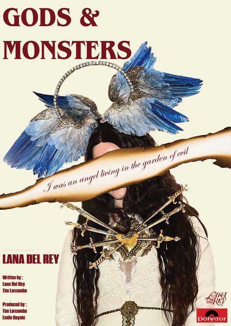 Lana Gods And Monsters, Gods And Monsters Lana Del Rey, Gods And Monsters, Party Planner, Movie Poster, Lana Del Rey, Movie Posters, Film Posters