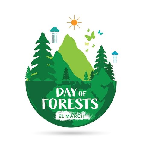 Vector international day of forests logo... | Premium Vector #Freepik #vector #eco-green #ecology #save-tree #forest-day March Lessons, Forest Logo, Wildlife Day, International Day, Logo Design Template, Ecology, Design Template, Premium Vector, Graphic Resources