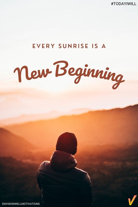 New day, new beginning. #TodayIWill #newdaynewstart New Day Quotes, Life Affirmations, Startup Business Plan, Beautiful Morning Messages, Positive Things, Spring Ideas, Life Rules, Slow Burn, New Beginning