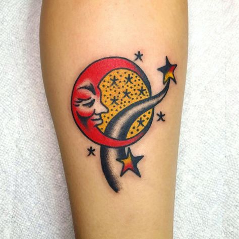 Lamp Tattoo, Tattoo Catalog, Traditional Tattoo Inspiration, Rock Tattoo, Sailor Jerry Tattoos, Star Tattoo Designs, D Tattoo, Old School Tattoo Designs, Full Body Tattoo