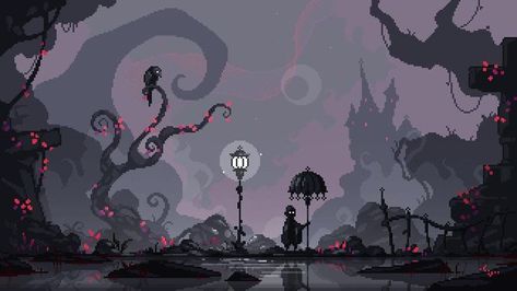 Simple Pixel Character, Pixel Game Background, Pixel Art Game Background, Dark Pixel Art, Spooky Pixel Art, Pixel Art Platformer, 2d Game Background, Spooky Games, Piskel Art