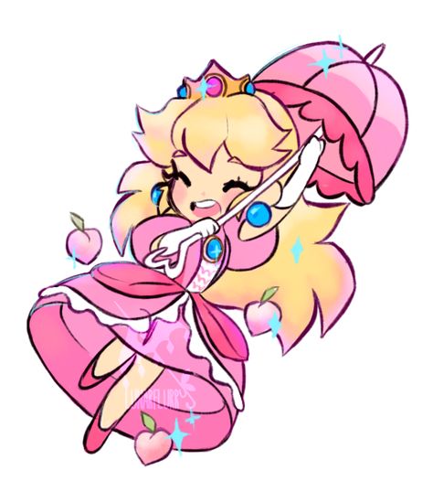 lunarflurry Super Princess Peach, Super Mario Princess, Super Princess, Peach Mario, Mario Fan Art, Nintendo Princess, Peach Art, Princesa Peach, Images Kawaii