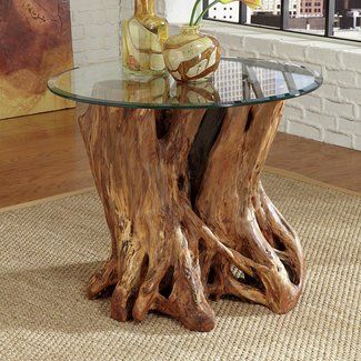 Tree Stump Coffee Table, Tree Trunk Coffee Table, Stump Coffee Table, Rustic Style Furniture, Driftwood Furniture, Coffee Table Trunk, Into The Wood, Dining Table Bases, Log Furniture