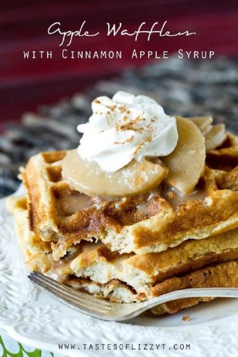 Cinnamon Waffle Recipe, Apple Cinnamon Waffles Recipes, Apple Waffle Recipe, Apple Syrup Recipe, Cinnamon Waffles Recipe, Apple Cinnamon Waffles, Apple Waffles, Apple Syrup, Best Apple Recipes