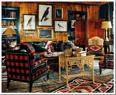 Ralph Lauren Interior Design, Lodge Interiors, Calm Interior, Lodge Living Room, Ralph Lauren Interiors, Camp Decor, Outdoor Sitting, Hunting Camp, Hunting Lodge