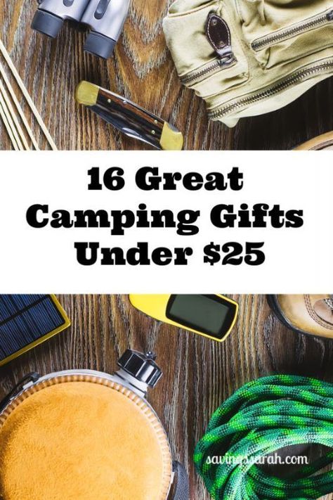 Need budget-friendly gift ideas for people who enjoy camping? This detailed list of 16 Useful Camping Gifts Under $25 is your answer. #camping #campinggifts #giftsunder25 Camping Gift Baskets, Rv Gifts, Gifts Under 25, Camping Pillows, Budget Friendly Gift, Diy Event, Camping Lovers, Gifts For Campers, Camping Lanterns