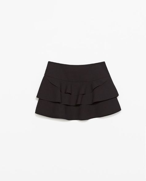 Image 6 of RUFFLE SKIRT from Zara Slim Hips, Short Torso, New Clothes, Skirts Online, Women's Skirts, Clothes And Accessories, Ruffle Skirt, Online Sale, Skirt Pattern