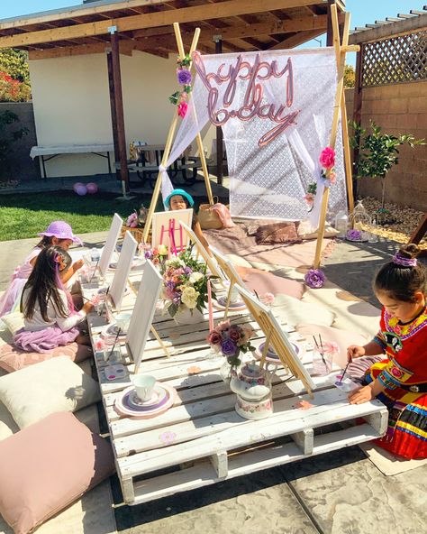 Tea Party Picnic, Art Setup, Kids Sleepover, Picnic Decorations, Teepee Tent, Pony Party, Party Tent, Picnic Party, Room Inspiration Bedroom