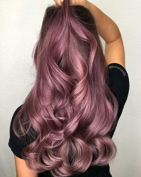 Rose Hair Color, Dyed Hair Ombre, Curls Hair, Lilac Hair, Silver Hair Color, Spring Hair Color, Hair Ombre, Hair Color Purple, Ombre Hair Color