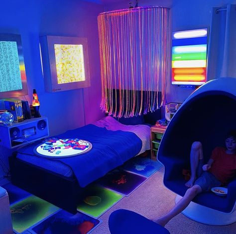 Sensory Bedroom For Boys, Sensory Kids Room, Sensory Corner, Sensory Bedroom, Sensory Kids, Dream Flat, Teen Boy Room, Daily Ideas