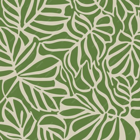 Premium Vector | Botanical abstract pattern Abstract Prints Textiles, Summer Prints Pattern, Green Pattern Wallpaper, Tropical Pattern Design, Nature Pattern Design, Geometric Print Pattern, Tropical Prints Pattern, Abstract Print Pattern, Nature Patterns