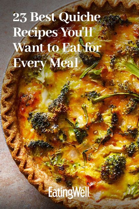 Quiche Recipes Joanna Gaines, Quiche Recipes With Brie, Zucchini And Spinach Quiche, Quiche Dinner Recipes, Light Quiche Recipes, Quiche Flavor Ideas, Quiche Recipes With Potatoes, Roasted Vegetable Quiche Recipes, Quiche Add Ins